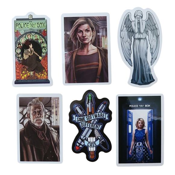 Doctor Who Stickers Lot 49 Stocking Stuffer Tardis Time Lord Daleks Whovian Gift - Picture 5 of 10